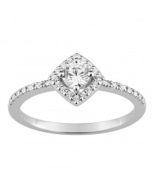 Bague femme - Oxyde de zirconium - Argent 925