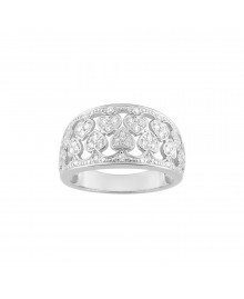 Bague femme - Oxyde de zirconium - Argent 925