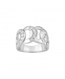 Bague femme - Oxyde de zirconium - Argent 925