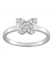 Bague femme - Oxyde de zirconium - Argent 925