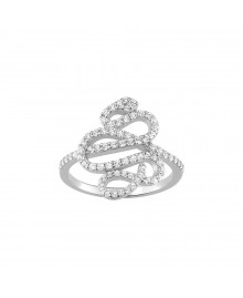 Bague femme - Oxyde de zirconium - Argent 925