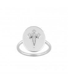 Bague femme - Oxyde de zirconium - Argent 925