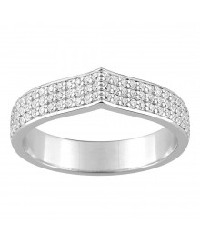 Bague femme - Oxyde de zirconium - Argent 925