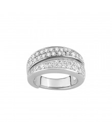 Bague femme - Oxyde de zirconium - Argent 925