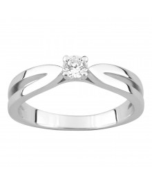 Bague femme - Oxyde de zirconium - Argent 925