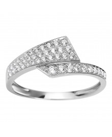 Bague femme - Oxyde de zirconium - Argent 925
