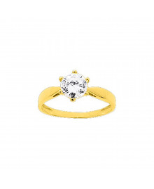 Bague femme - Oxyde de zirconium - Or 9 Carats