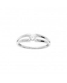 Bague femme - Oxyde de zirconium - Or 9 Carats