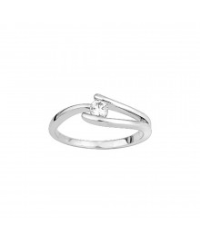 Bague femme - Oxyde de zirconium - Or 9 Carats