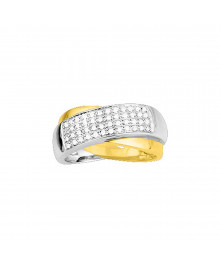 Bague femme - Oxyde de zirconium - Or 9 Carats