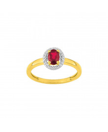Bague femme - Diamant - Or 9 Carats