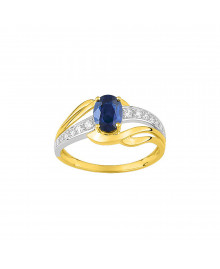 Bague femme - Oxyde de zirconium - Or 18 Carats
