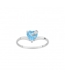 Bague femme - topaze - Or 9 Carats