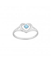 Bague femme - topaze - Or 9 Carats