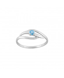 Bague femme - topaze - Or 9 Carats