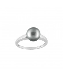 Bague femme - Perle de tahiti - Or 9 Carats