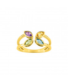 Bague femme - topaze - Or 9 Carats
