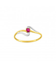 Bague femme - rubis - Or 9 Carats