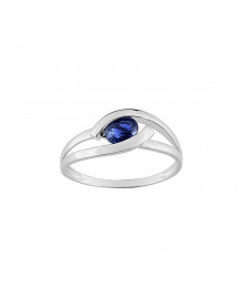 Bague femme - saphir - Or 9 Carats