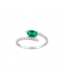 Bague femme - Oxyde de zirconium - Or 9 Carats