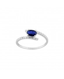 Bague femme - Oxyde de zirconium - Or 9 Carats