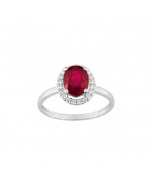 Bague femme - Oxyde de zirconium - Or 9 Carats