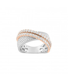 Bague Femme - Oxyde de zirconium - Or 9 Carats