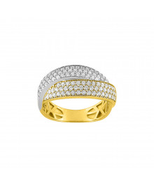 Bague Femme - Oxyde de zirconium - Or 9 Carats