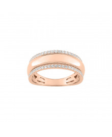 Bague Femme - Oxyde de zirconium - Or 9 Carats