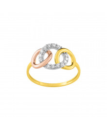 Bague Femme - Oxyde de zirconium - Or 9 Carats