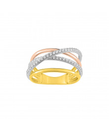 Bague Femme - Oxyde de zirconium - Or 9 Carats