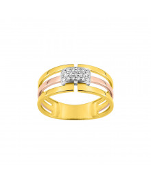 Bague Femme - Oxyde de zirconium - Or 9 Carats