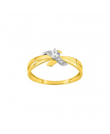 Bague Femme - Oxyde de zirconium - Or 9 Carats
