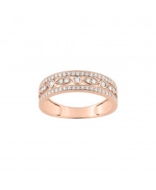 Bague Femme - Oxyde de zirconium - Or 9 Carats