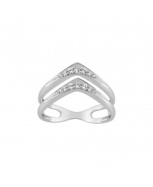 Bague Femme - Oxyde de zirconium - Or 9 Carats