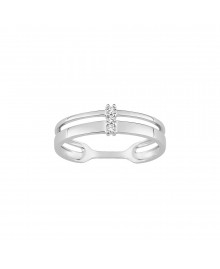 Bague Femme - Oxyde de zirconium - Or 9 Carats