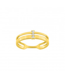 Bague Femme - Oxyde de zirconium - Or 9 Carats
