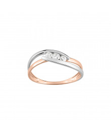 Bague Femme - Oxyde de zirconium - Or 9 Carats