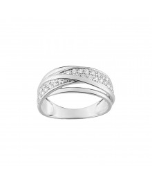 Bague Femme - Oxyde de zirconium - Or 9 Carats