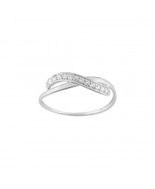 Bague Femme - Oxyde de zirconium - Or 9 Carats