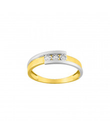 Bague Femme - Diamant - Or 9 Carats