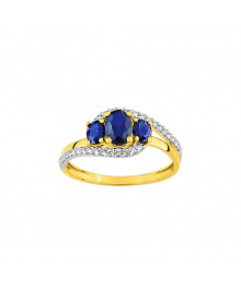 Bague Femme - Oxyde de zirconium - Or 9 Carats