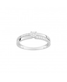 Bague Femme - Diamant - Or 9 Carats