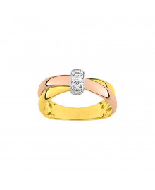 Bague Femme - Diamant - Or 9 Carats
