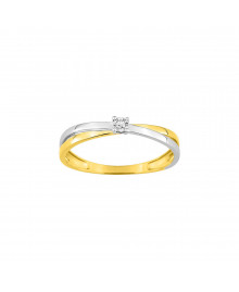 Bague Femme - Diamant - Or 9 Carats