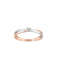 Bague Femme - Diamant - Or 9 Carats
