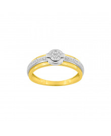Bague Femme - Diamant - Or 9 Carats