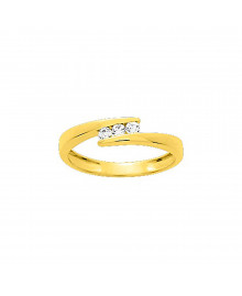 Bague Femme - Oxyde de zirconium - Or 18 Carats