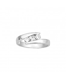Bague Femme - Oxyde de zirconium - Or 18 Carats