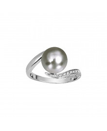 Bague Femme - Perle de tahiti - Or 18 Carats
